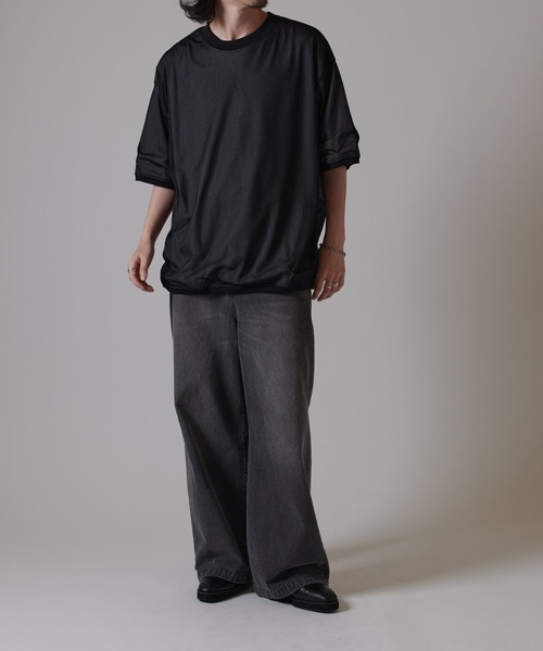 「Lui's」 半袖Tシャツ FREE ライトグレー メンズ_画像3