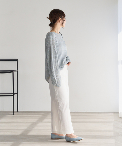 【美品】 ルタロン　スクエアVカットフラット　フラットシューズ　24.5㎝ スクエアVカットフラット（フラットシューズ）｜LE TALON（ル タロン