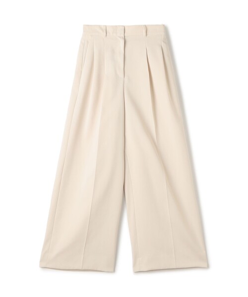Ballsey（ボールジィ） パンツ コットンライクサテン 2タックワイド