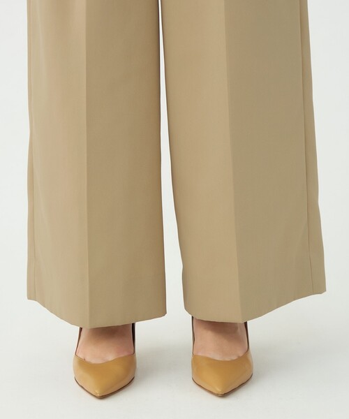 Ballsey（ボールジィ） パンツ コットンライクサテン 2タックワイド
