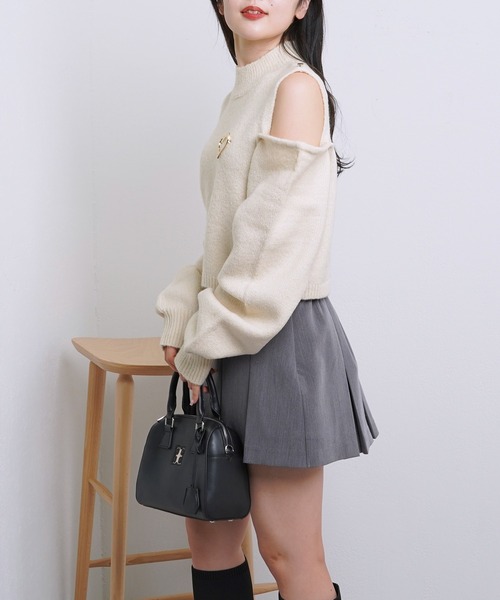 「Chico」 長袖ニット FREE グレイッシュベージュ レディース_画像2