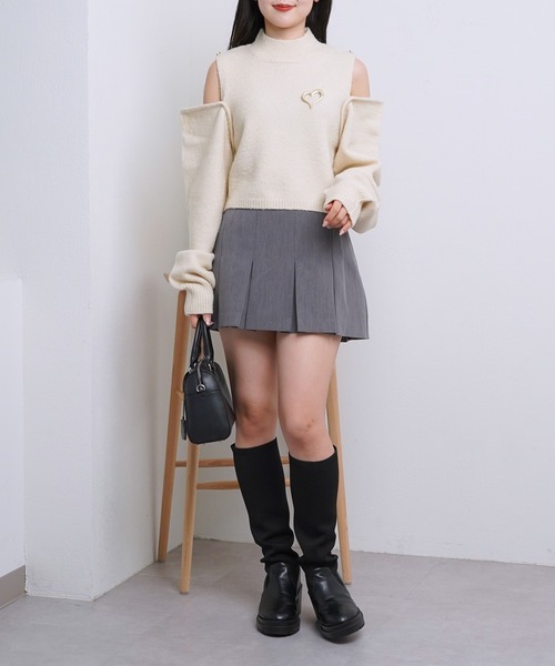 「Chico」 長袖ニット FREE グレイッシュベージュ レディース_画像3