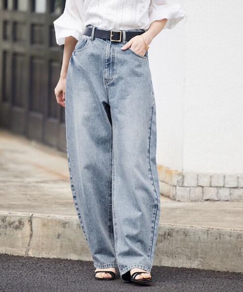 SLOBE IENA（スローブイエナ） デニムパンツ 36 ブルー レディース