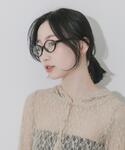 伊達メガネ メガネ 眼鏡 オーバルスリムダテメ...の詳細画像4