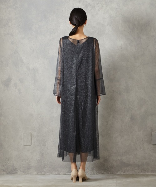 「AIMER」 長袖ワンピース MEDIUM ブラック レディース_画像8