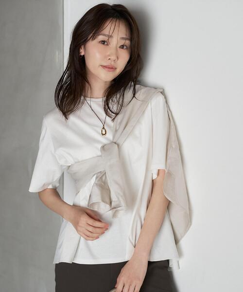 UNTITLED（アンタイトル） tシャツ 「洗える/Tシャツ」異素材 