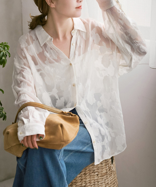 Spick＆Span（スピック アンド スパン） ブラウス シャツ HYU フラワー