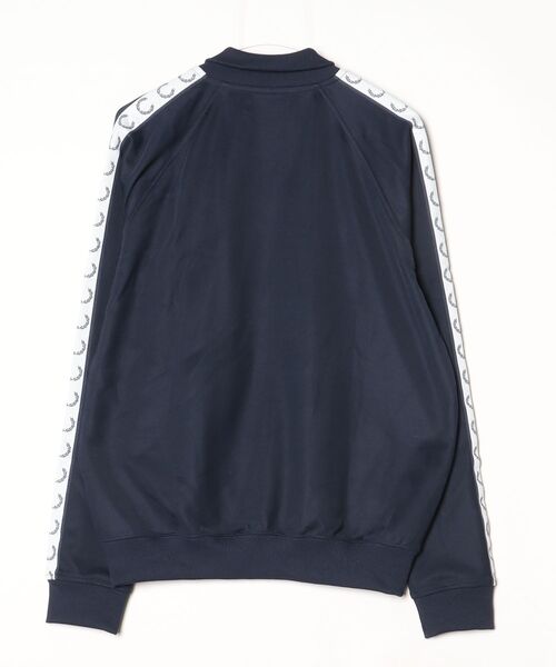 「FRED PERRY」 ジャージブルゾン L ネイビー レディース_1