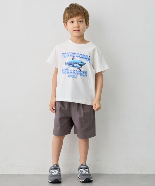 ANY（エニィ） tシャツ 「綿100％」サメプリント 半袖Tシャツ キッズ