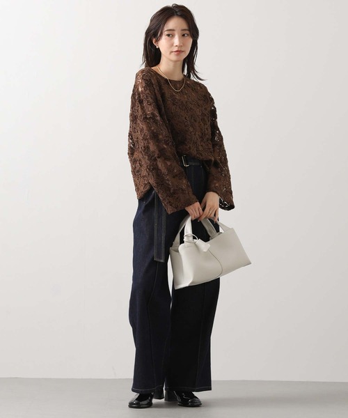 「Gready Brilliant」 長袖ブラウス 38 オフホワイト レディース_画像3