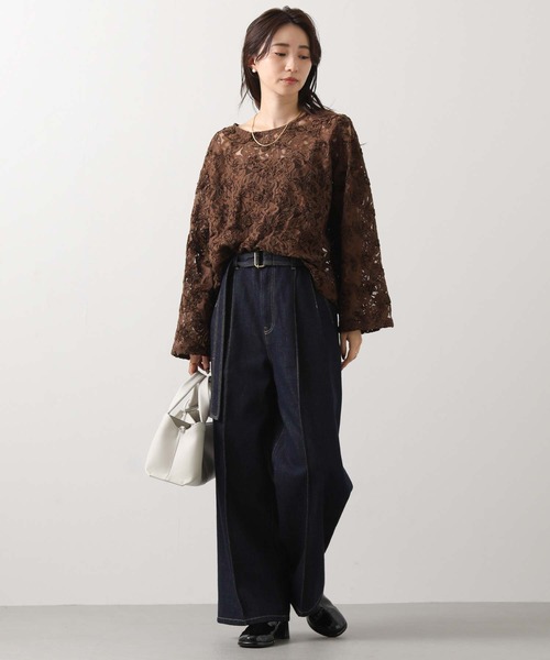 「Gready Brilliant」 長袖ブラウス 38 オフホワイト レディース_画像6