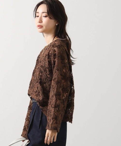 「Gready Brilliant」 長袖ブラウス 38 オフホワイト レディース_画像8