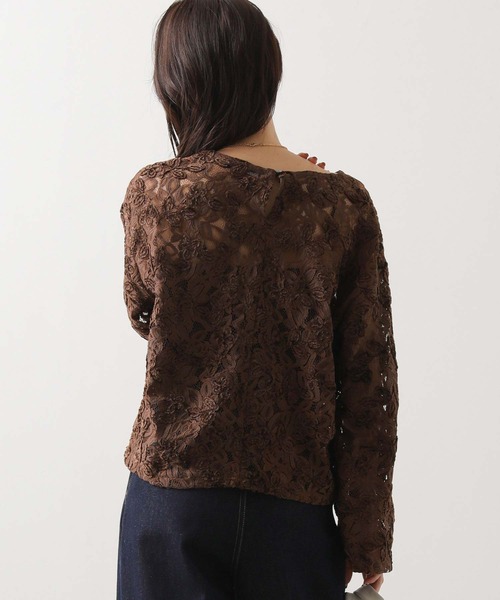 「Gready Brilliant」 長袖ブラウス 38 オフホワイト レディース_画像9