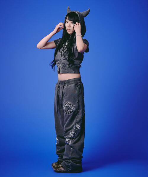 GALFY（ガルフィー） ワイドパンツ スウェットパンツ ジャージ GALFY