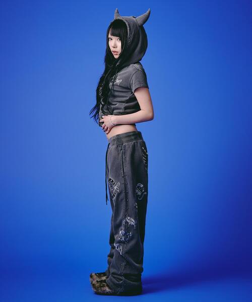 GALFY（ガルフィー） ワイドパンツ スウェットパンツ ジャージ GALFY