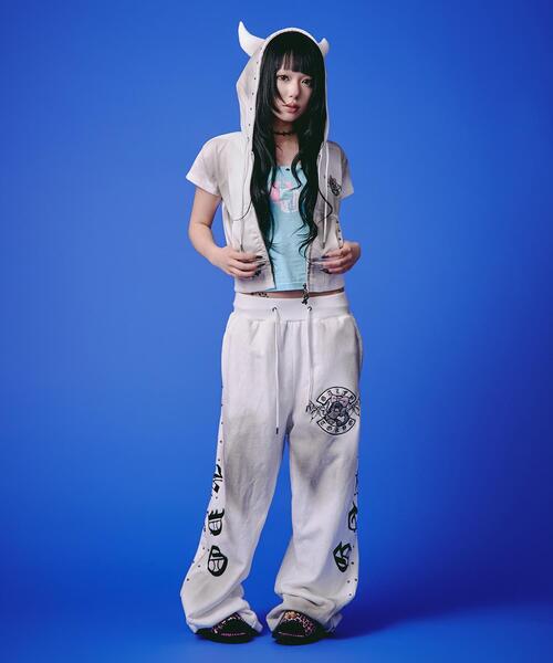 GALFY（ガルフィー） ワイドパンツ スウェットパンツ ジャージ GALFY