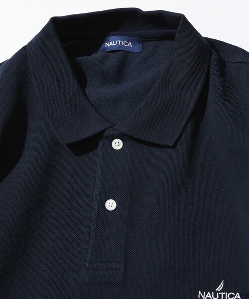 「NAUTICA」 半袖ポロシャツ X-LARGE ネイビー メンズ_画像3