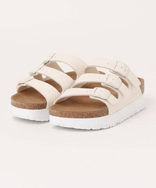 BIRKENSTOCK ベージュ サンダル 41 BIRKENSTOCK（ビルケンシュトック） 厚底 サンダル レディース