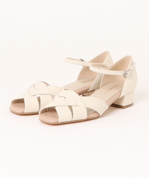 「neue diffusion」 ヒールサンダル 24.5cm ブラック レディース_画像5