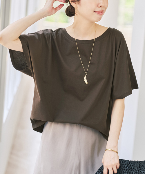 tシャツ ドルマンスリーブTシャツ レディースの画像
