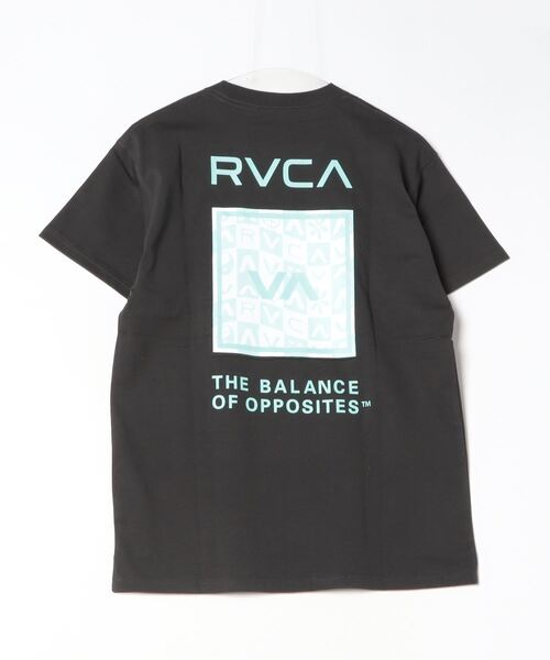 「RVCA」 半袖Tシャツ S ブラック×グリーン レディース_画像2