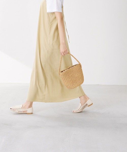 「menue」 フラットパンプス 3L ブラック レディース_画像9