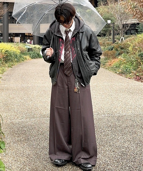 「MandO(エムオー)」 スラックス LARGE ブラック メンズ_画像9
