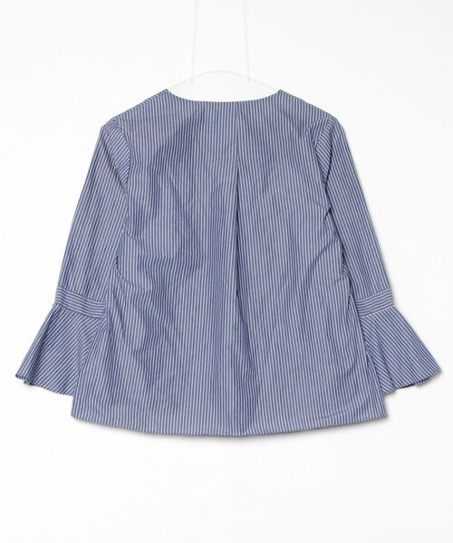 「LE TiROiR de DRESSTERIOR」 7分袖ブラウス M ネイビー レディース_画像2