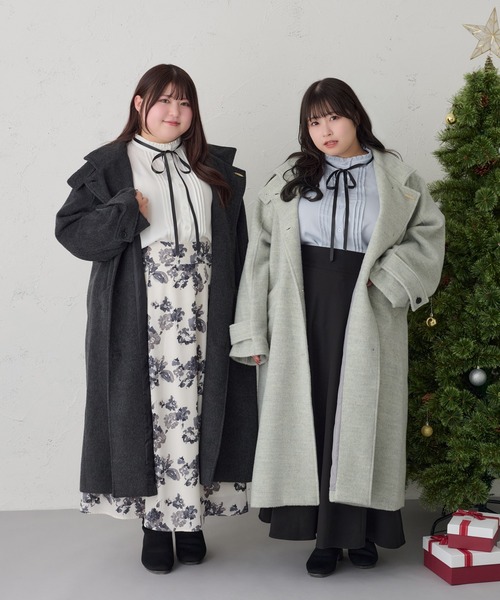 「Louiosy」 ロングスカート X-LARGE ブラック レディース_画像2