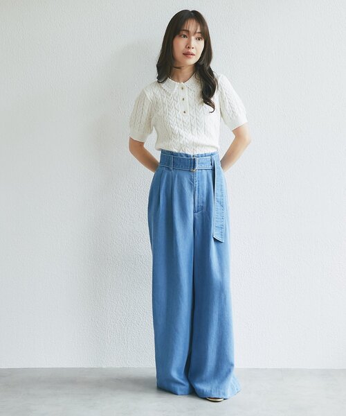 La boutique Bonbon（ラブティックボンボン） ワイドパンツ ジーンズ
