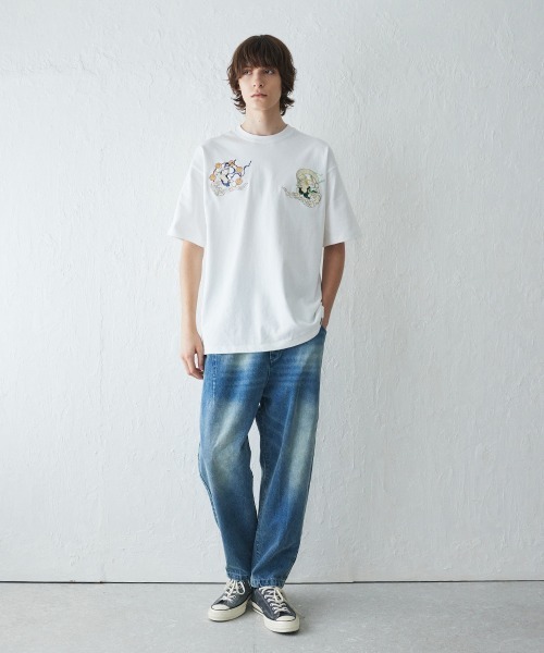 「rehacer」 半袖Tシャツ X-LARGE スミクロ メンズ_画像3