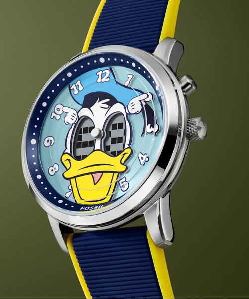 良品本物 フォッシル FOSSIL BIG TIC JR8123 メンズ 腕時計 FOSSIL（フォッシル） 腕時計 | ディズニー Disney x Fossil Donald