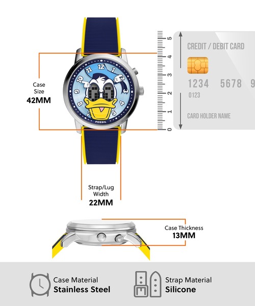 FOSSIL（フォッシル） 腕時計 | ディズニー Disney x Fossil Donald