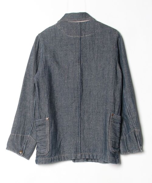 「Johnbull Private labo」 デニムジャケット SMALL インディゴブルー メンズ_画像2