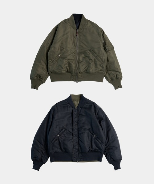 LURAKU ma1 ma-1 「LURAKU」Reversible MA-1 Jacket / リバーシブルMA