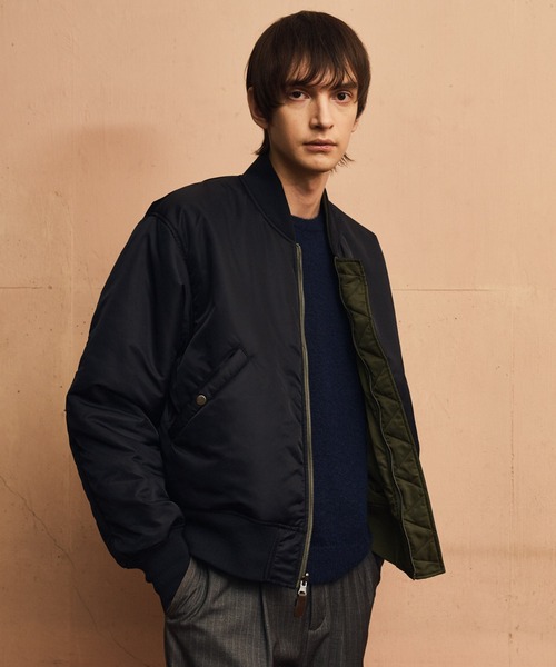 URU リバーシブルma-1 LURAKU ma1 ma-1 「LURAKU」Reversible MA-1 Jacket / リバーシブルMA