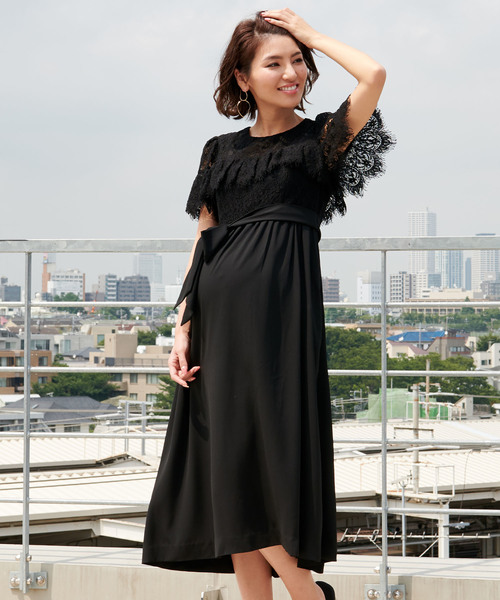 SweetMommy マタニティ　ドレス SweetMommy(授乳服&マタニティ) マタニティ レースドッキング