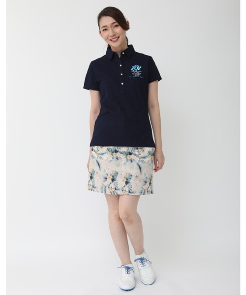 人気定番 ポロシャツ PayPayモール店 - 通販 - PayPayモール 《ZOY》WOMENS ボタニカルリンクス半袖ポロシャツ ZOZOTOWN SALE得価