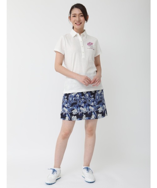 人気定番 ポロシャツ PayPayモール店 - 通販 - PayPayモール 《ZOY》WOMENS ボタニカルリンクス半袖ポロシャツ ZOZOTOWN SALE得価