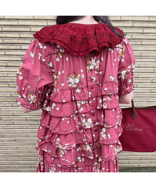 PINK HOUSE（ピンクハウス） つけ襟 付け襟 ローンフリルティペット
