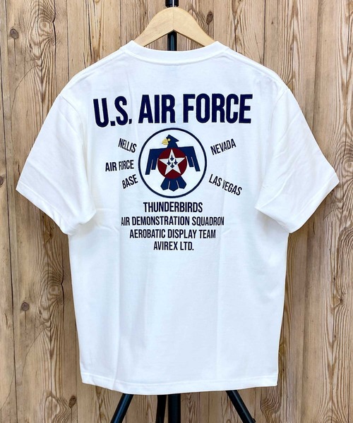 AVIREX アヴィレックス THUNDERBIRDS PATCH 半袖Tシャツ AVIREX tシャツ THUNDERBIRDS PATCH 半袖Tシャツ メンズ
