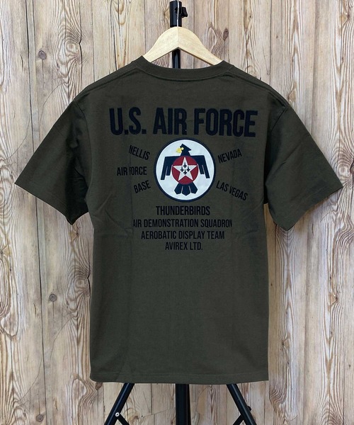 AVIREX tシャツ THUNDERBIRDS PATCH 半袖Tシャツ メンズ