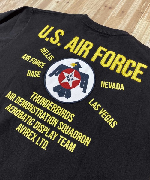 AVIREX tシャツ THUNDERBIRDS PATCH 半袖Tシャツ メンズ