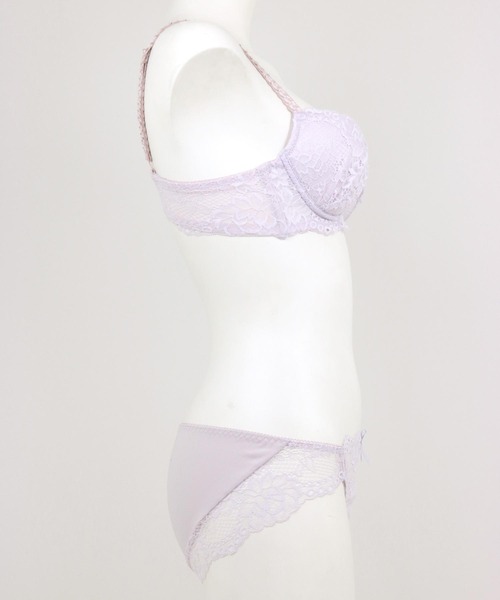 fran de lingerie ブラジャー ショーツセット Plain Lace