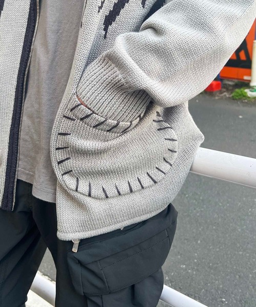 カーディガン 5 GG NTERSIA KNIT メンズの画像