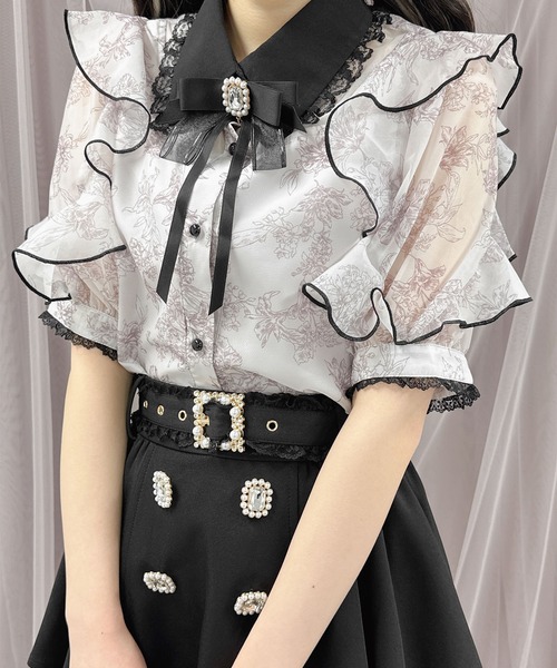 ROJITA（ロジータ） シャツ ブラウス 花柄シアーブラウス : ZOZOTOWN