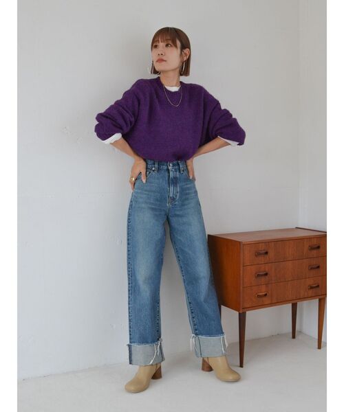 Ungrid（アングリッド） ニット セーター カラーモヘア混ルーズニット