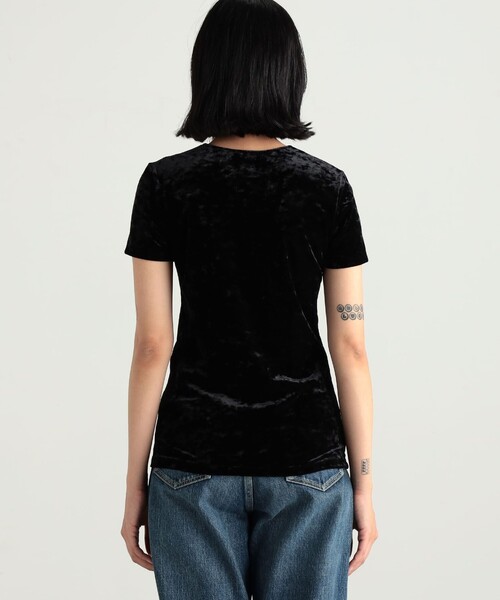 Edition tシャツ クラッシュベロアTシャツ レディース