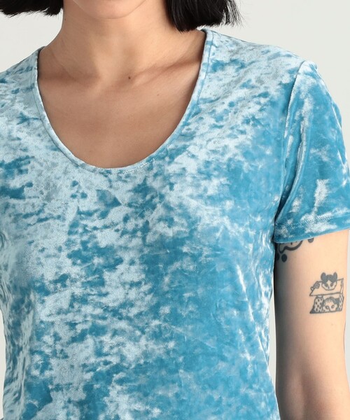 seyto サイズ2 / クラッシュベロアTシャツ Crash velours T-shirt / クラッシュベロアTシャツ（Tシャツ