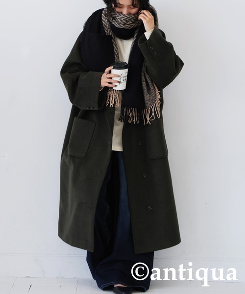 antiqua（アンティカ） マフラー ストール ヘリンボーン柄マフラー